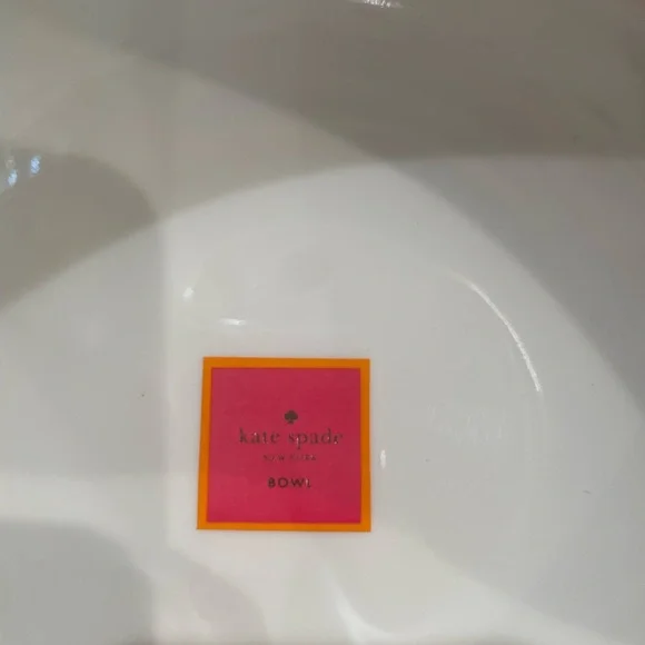 Kate Spade White Melamine 6” Bowls with black polka dots (Pink Label). Set of 4 - Picture 4 of 5